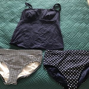 Swim top and 2 bottoms